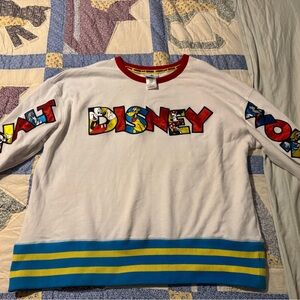 Walt Disney World - Mickey & Friends - Crewneck sweater - Sz 1X Vintage style